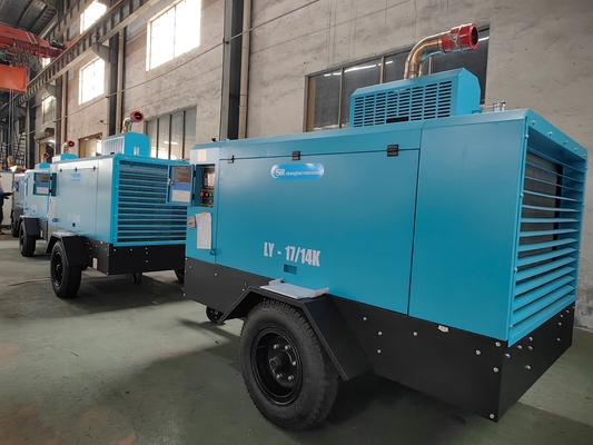 CE/ISO9001 200PSI 150-160HP ইন্ডাস্ট্রিয়াল অ্যাপ্লিকেশনের জন্য ডিজেল চালিত স্ক্রু কম্প্রেসার