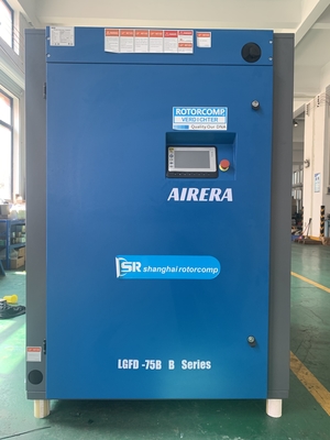 কার্যকারিতা LGFD-75KW কম গোলমাল স্ক্রু এয়ার কম্প্রেসার এয়ার কুলিং