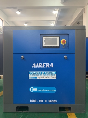 LGCD-11KW 380V বেল্ট ড্রাইভ এয়ার কুলিং স্ক্রু এয়ার কম্প্রেসার ইন্টেলিজেন্ট কন্ট্রোলারের সাথে